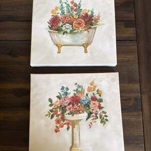 Sink Bouquet, Tub Bouquet by Nan Canvas Art Prints - - 38918042,
